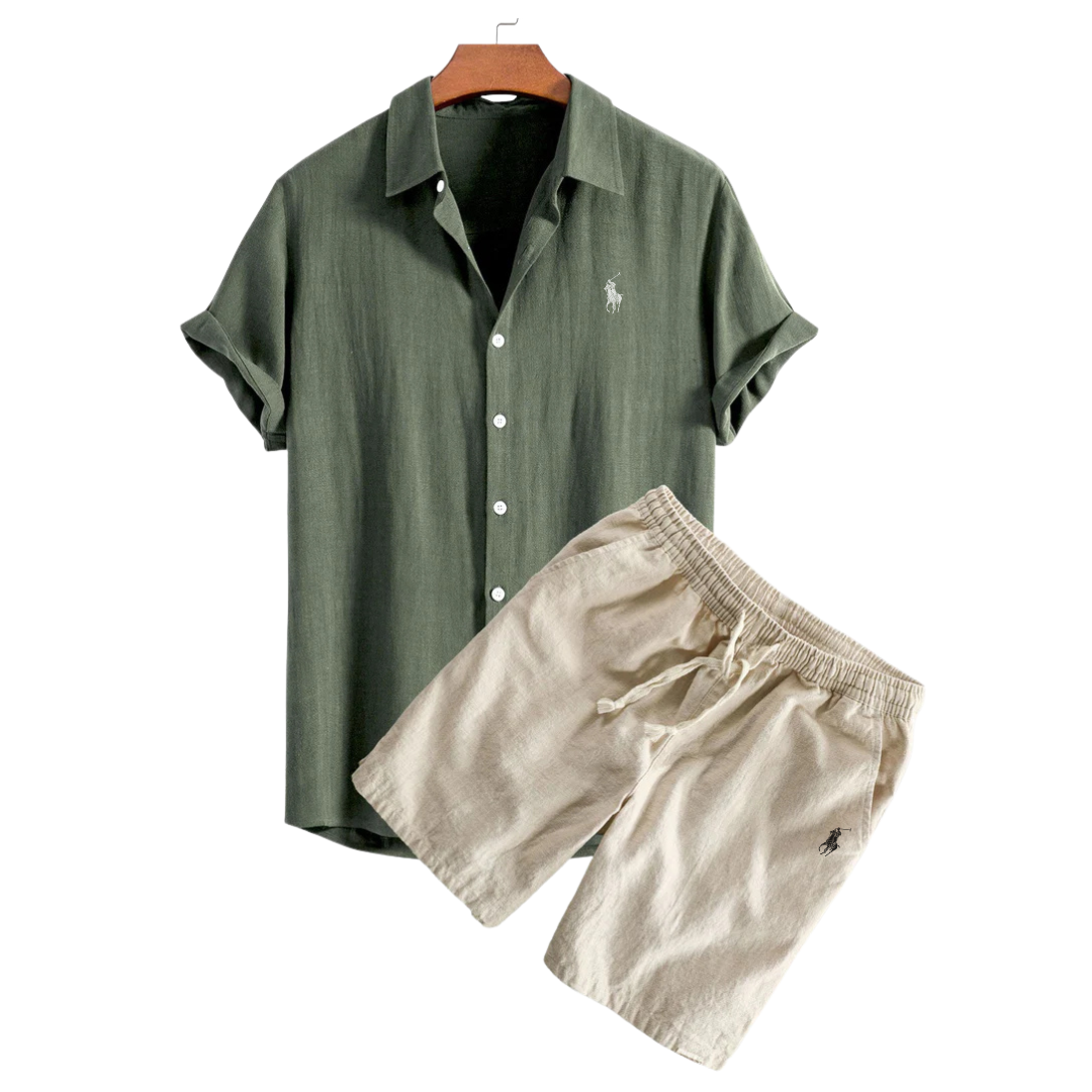 R&L™ Premium Linen Shirt & Shorts Set