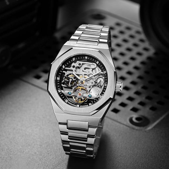 Skeleton Men'S Watch White