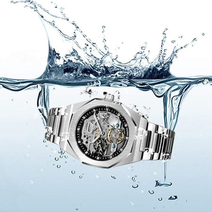 Skeleton Men'S Watch White