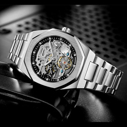 Skeleton Men'S Watch White