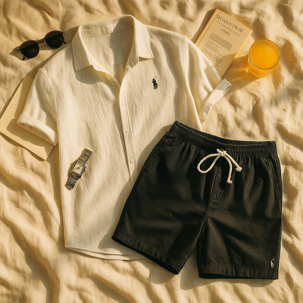 R&L™ Premium Linen Shirt & Shorts Set