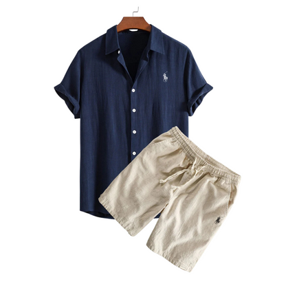 R&L™ Premium Linen Shirt & Shorts Set