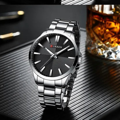 Elvoro Men'S Watch Sil Black