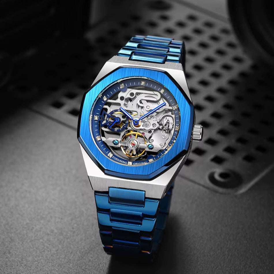 Skeleton Men'S Watch Blue