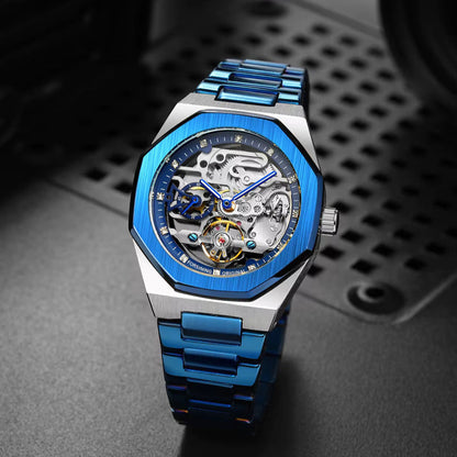 Skeleton Men'S Watch Blue