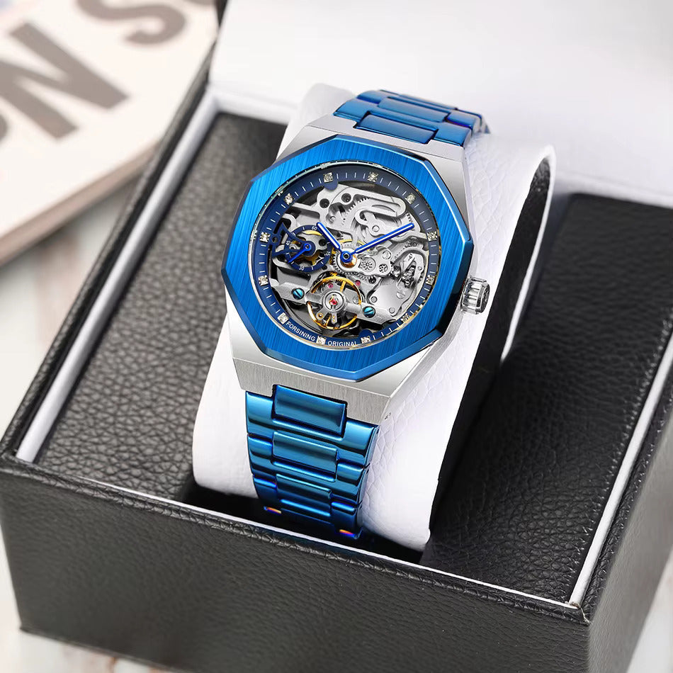 Skeleton Men'S Watch Blue