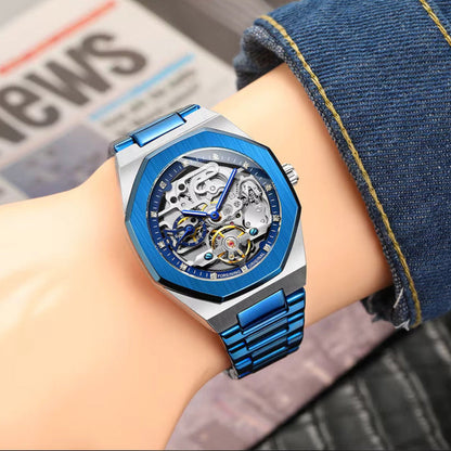 Skeleton Men'S Watch Blue