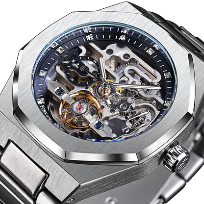 Skeleton Men'S Watch White