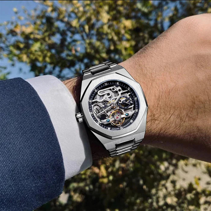 Skeleton Men'S Watch White