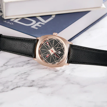 Tenebris Black Men'S Watch Black Gold