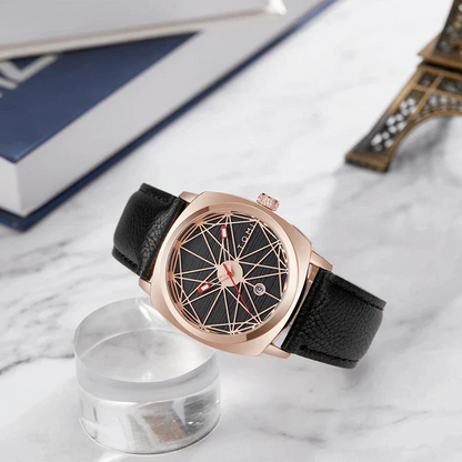 Tenebris Black Men'S Watch Black Gold