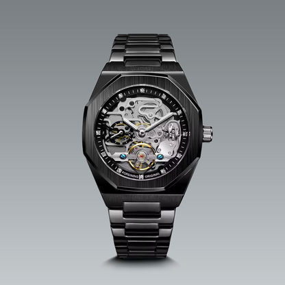 Skeleton Men'S Watch Black