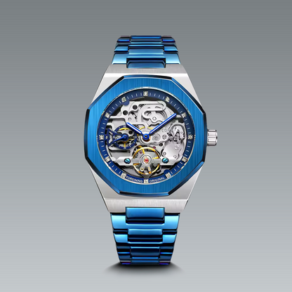 Skeleton Men'S Watch Blue