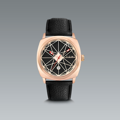 Tenebris Black Men'S Watch Black Gold