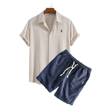 R&L™ Premium Linen Shirt & Shorts Set