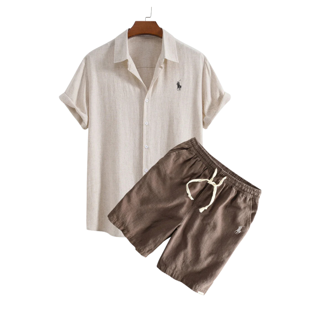 R&L™ Premium Linen Shirt & Shorts Set