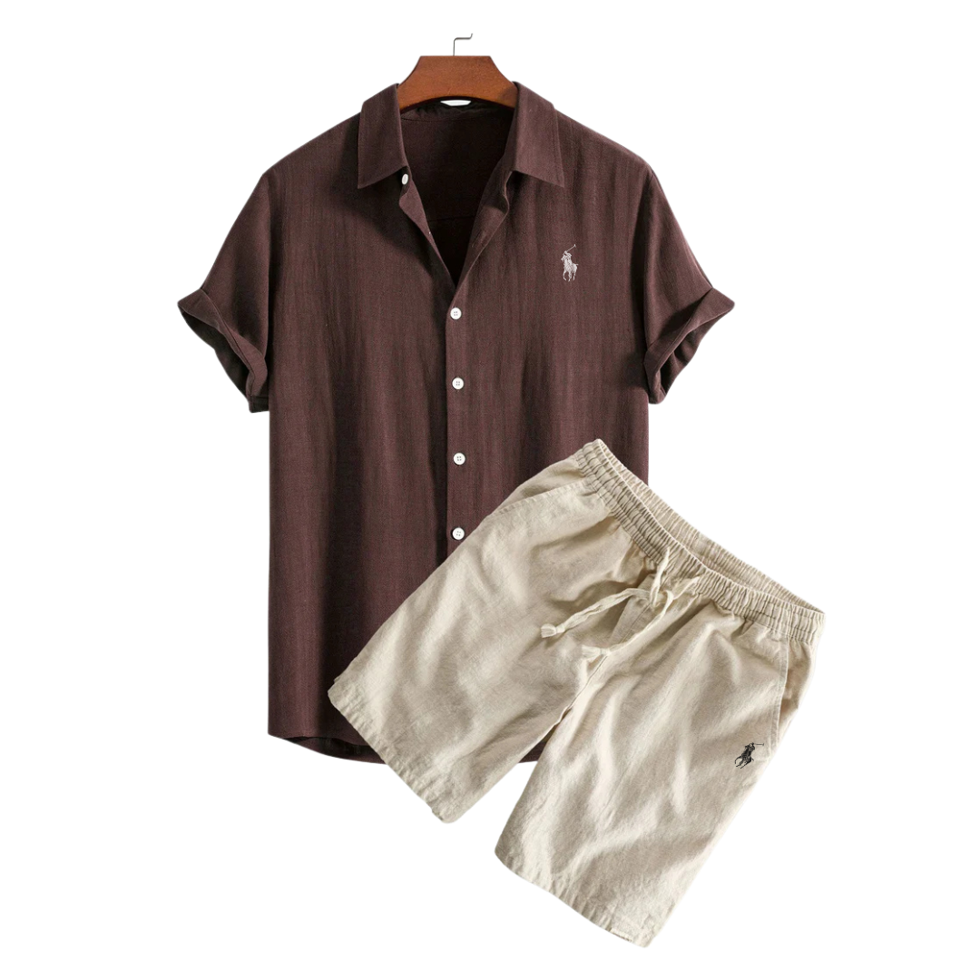 R&L™ Premium Linen Shirt & Shorts Set