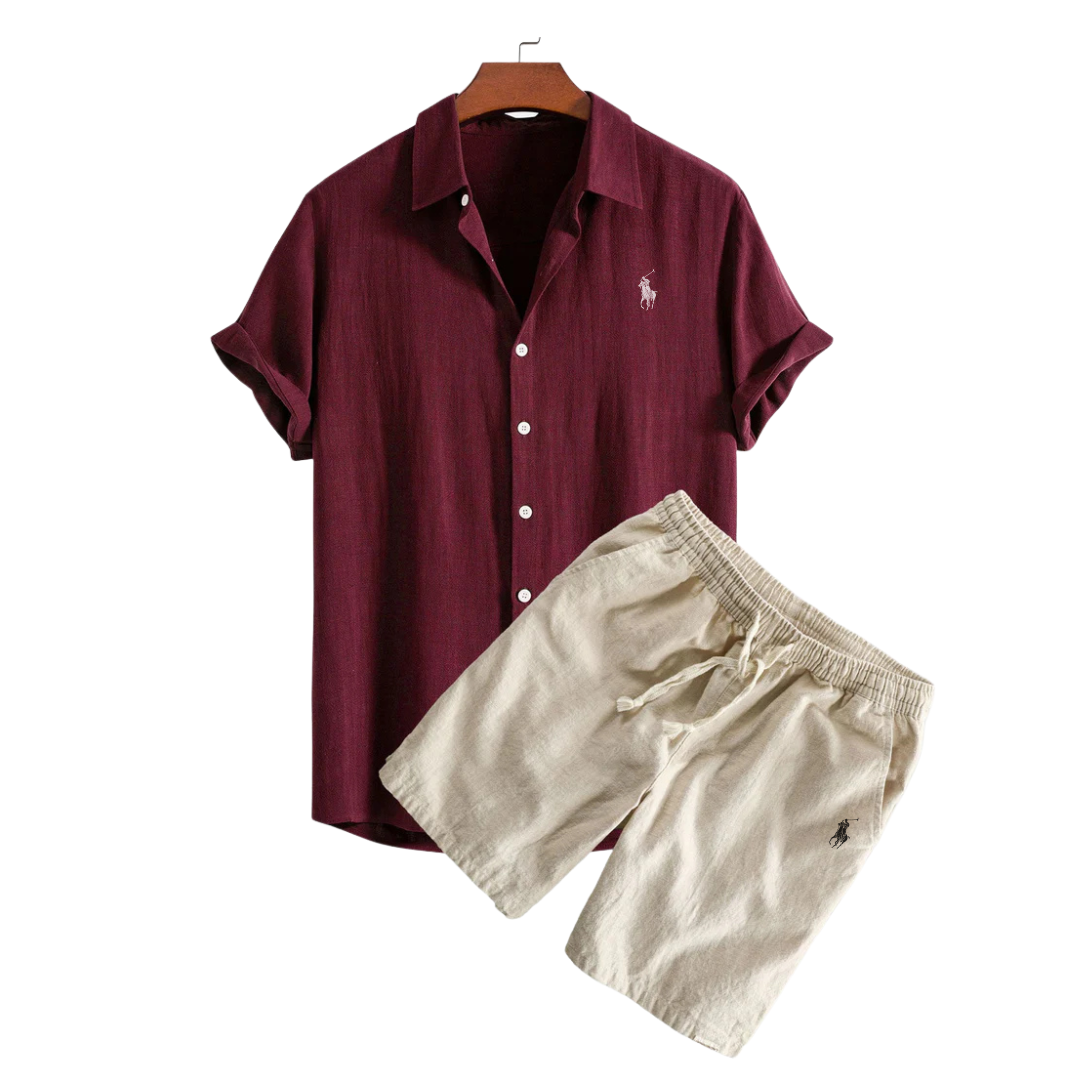 R&L™ Premium Linen Shirt & Shorts Set