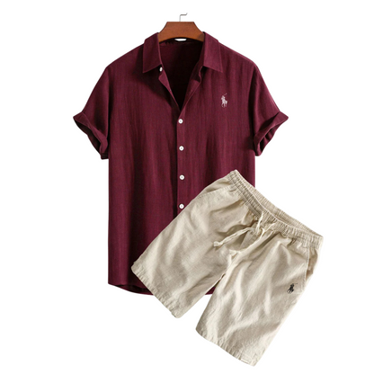 R&L™ Premium Linen Shirt & Shorts Set