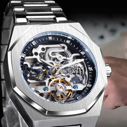 Skeleton Men'S Watch White